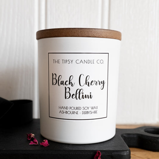 Black Cherry Bellini candle