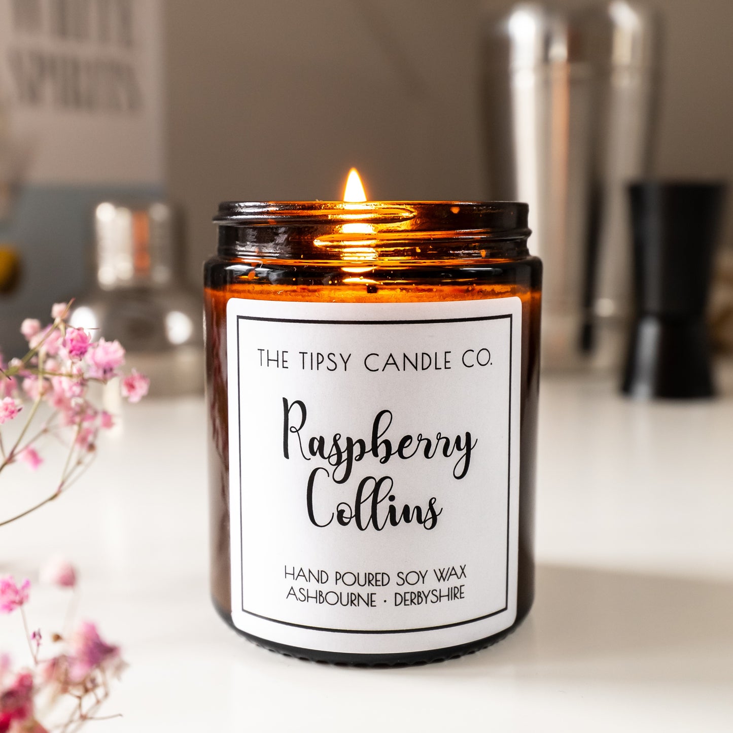 Raspberry Collins candle
