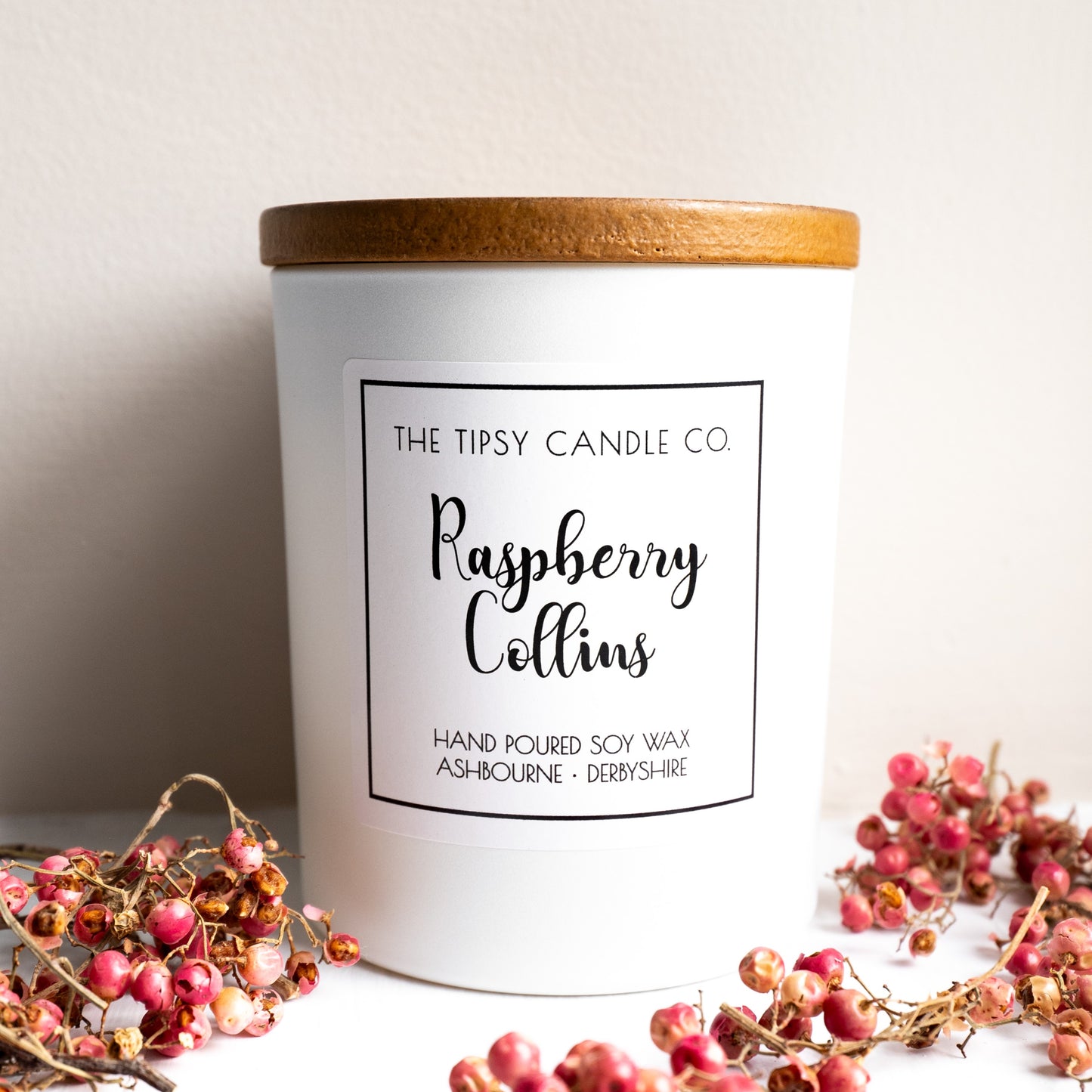 Raspberry Collins candle